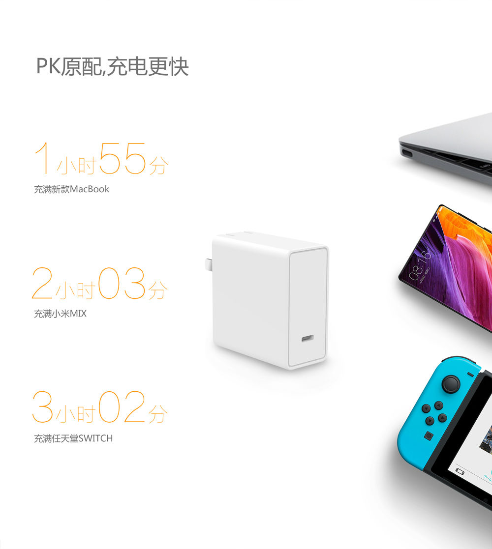 45W 美規TYPE-C PD充電器