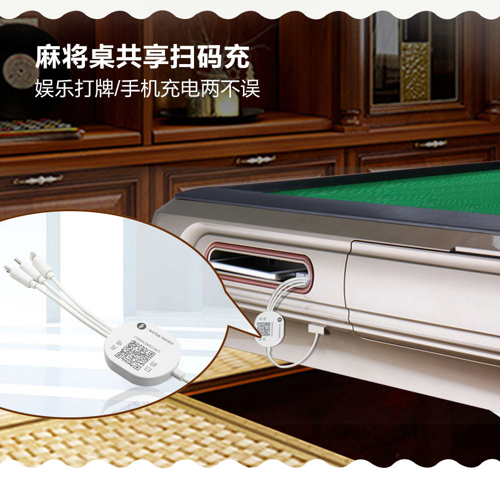 麻將桌共享充電線
